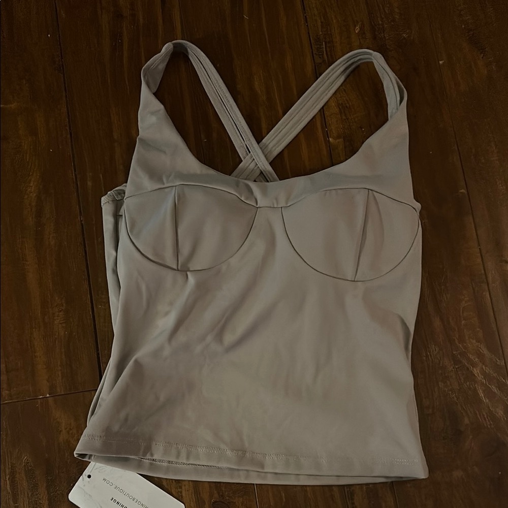 Gold Hinge corset tank in sandstone size XS New w Tag